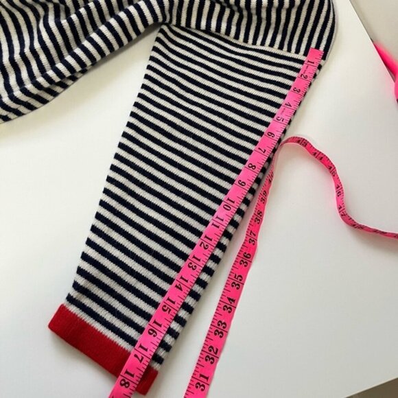 VINTAGE ADRIENNE VITTADINI LAMBSWOOL ANGORA STRIPED LONG CARDIGAN COAT SIZE S - Picture 7 of 7